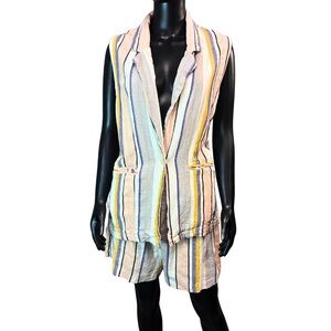 Mahina Multicolor Striped 2 piece set